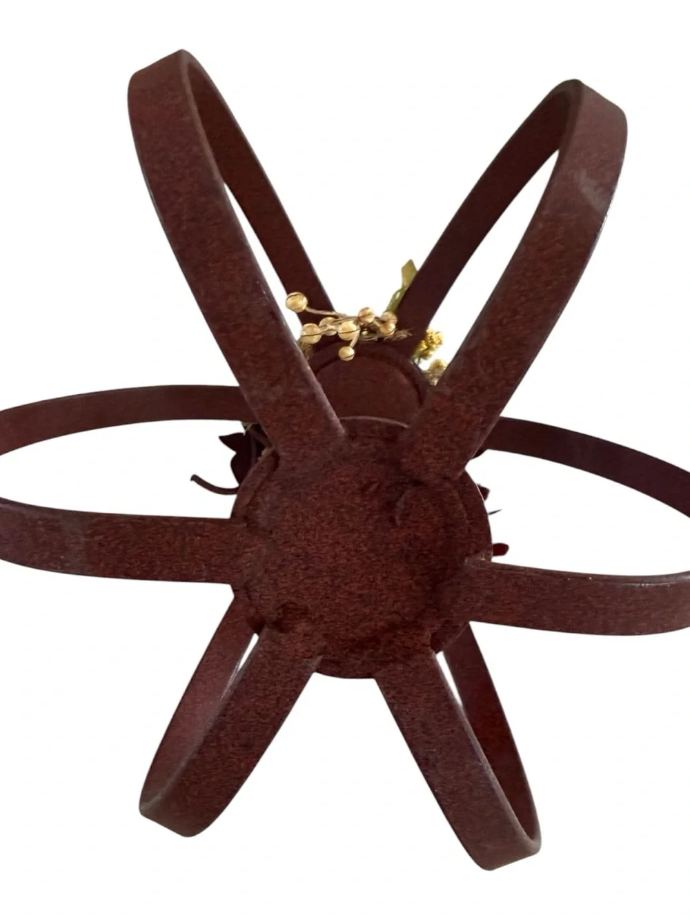 Rustic Metal Pumpkin Fall Floral Farmhouse Decor